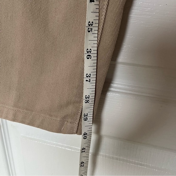 Karen Kane Straight Jeans High-Waisted Women Size 4 Cream Beige 100% Cotton - Picture 9 of 9